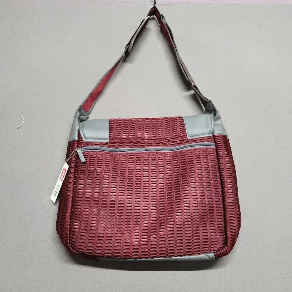 Texas A&m Medium Red Gray Mesh Tote Bag University Logo Beach School College